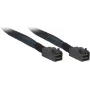 Inter-Tech - sisemine SAS-kaabel - SAS 12Gbit/s - 4x Mini SAS HD (SFF-8643) kuni 4x Mini SAS HD (SFF-8643) - 1,0m - Must/Sinine (88885006)