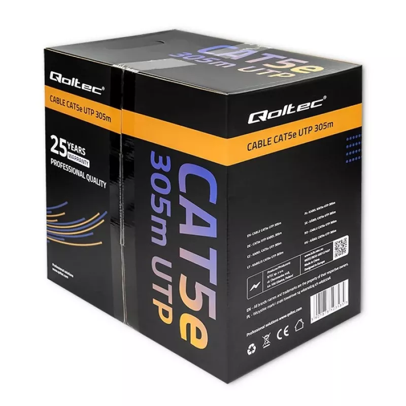 Qoltec Patchcord UTP kaabel CAT5E, 305m