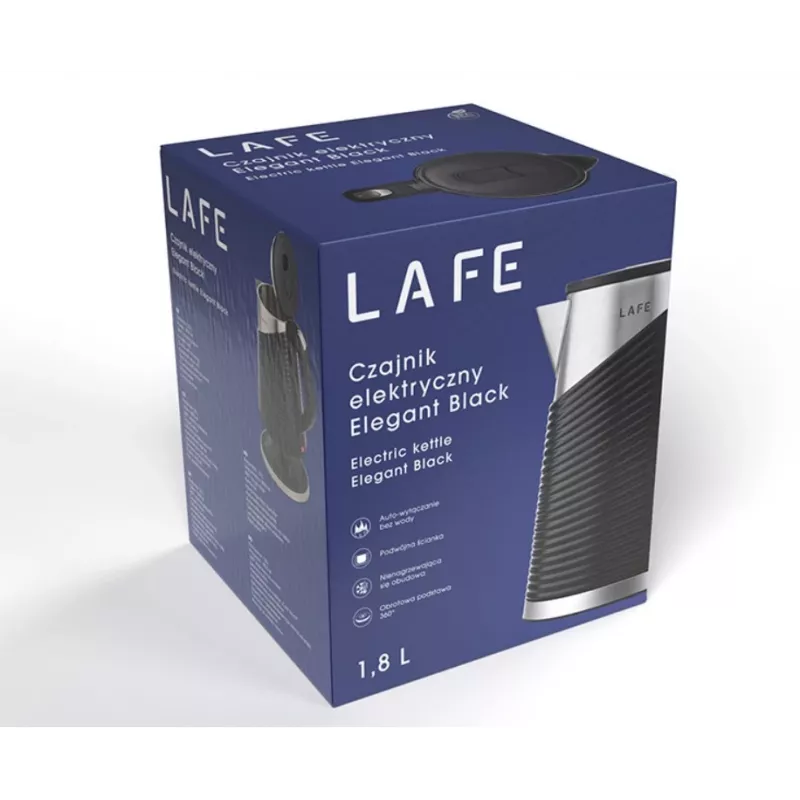 Elektriline veekeetja LAFE 1,8L 2200W Elegantne must