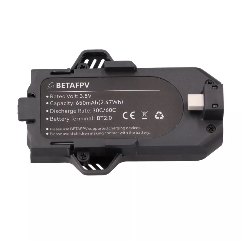 Aquila16 drooni akukomplekt BetaFPV Aquila16 65C 650mAh 2 tk, 3,8 V, 650 mAh