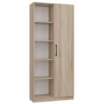 Kontoriraamaturiiul Top e shop RD-80 SONOMA KPL, tammviimistlus, 10 riiulit, 800×300×1820 mm, puitlaastplaadist karkass