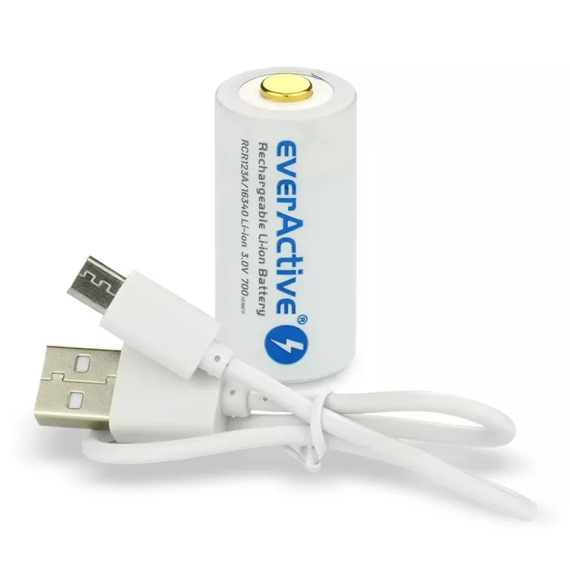Laetav aku everActive EV16340 700mAh 3V Micro USB laadimisega