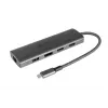 Alcasa HUB-C001A liidese jaotur USB Type-C 5000 Mbit/s antratsiit