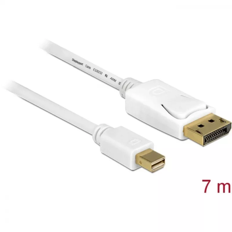 DisplayPort kaabel DeLOCK 83485 Mini DisplayPort 7 m Valge