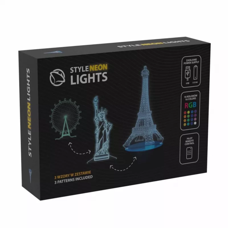 Manta SNL125RGB RGB 3D hoone dekoratiivne LED-lamp