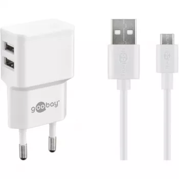 Goobay 44985 mobiiltelefonikaabel, valge