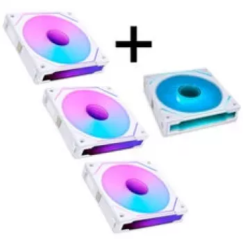 LIAN LI UNI FAN SL-INF 120 ARGB Reverse Blade 4-Pack - Valge