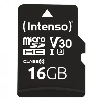MÄLUKAART MICRO SDHC 16GB C10/W/ADAPTER 3433470 INTENSO