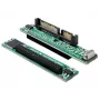 Kaabli soovaheti DeLOCK 61987 SATA 22p IDE 44p must roheline