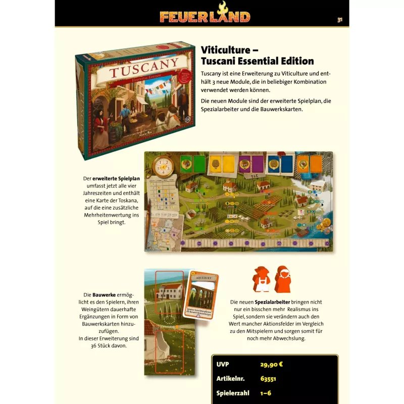 Viticulture: Tuscany Essential Edition, lauamängu laiendus