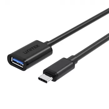 UNITEK Y-C476BK USB-kaabel USB 3.2 Gen 1 (3.1 Gen 1) 0,2 m USB C USB A Must