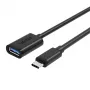 UNITEK Y-C476BK USB-kaabel USB 3.2 Gen 1 (3.1 Gen 1) 0,2 m USB C USB A Must