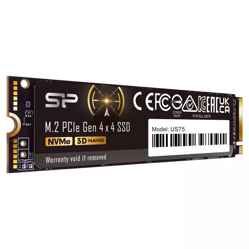 M.2 NVMe SSD Silicon Power US75 4 TB PCIe 4.0 2280, 7000/6000 MB/s