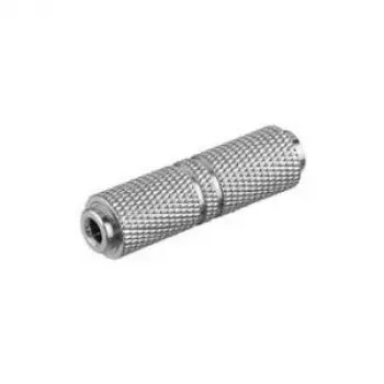 Goobay kõrvaklappide adapter emane-emane, metallversioon, 3,5 mm pistikupesa, hõbedane