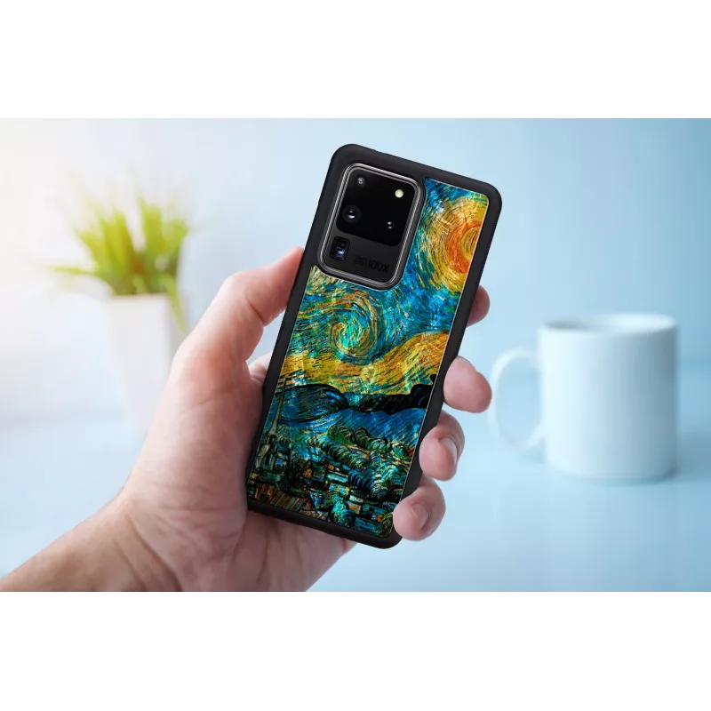 Kaitsev nutitelefoni ümbris iKins Samsung Galaxy S20 Ultra jaoks — täheöö must