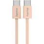 Hama Fabric USB-kaabel USB 2.0 1 m USB C Oranž