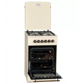 Gaasi-elektripliit MPM MPM-56-KRM-14, 56 cm, 4 gaasipõletit, elektriahi, kreem