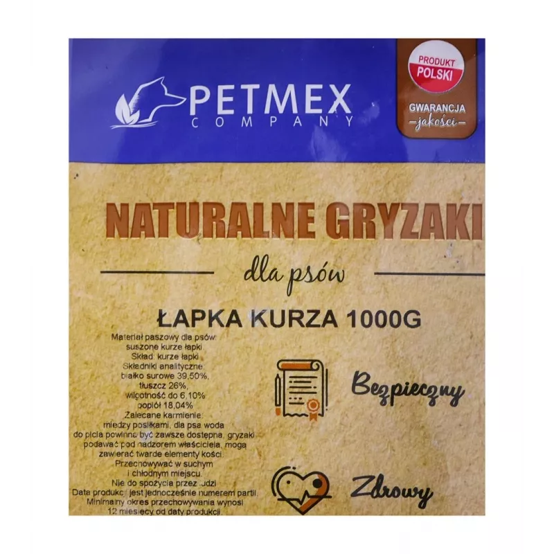 PETMEX koerte närimiskont Kanajalg - 1 kg
