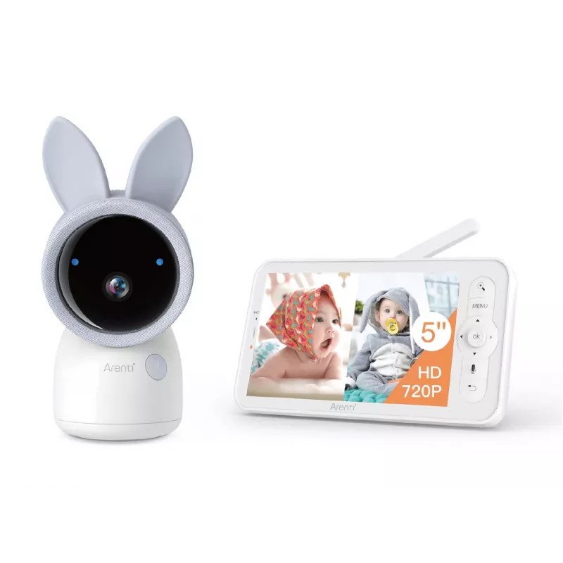 IP turvakaamera Arenti AINANNY A4 KIT PLUS — Siseruumidesse lagi/seinale, 2560×1440 CMOS, 4MP, 10 m öövaatlus, 0–355° pööramine, -15–45° kallutamine, juhtmevaba
