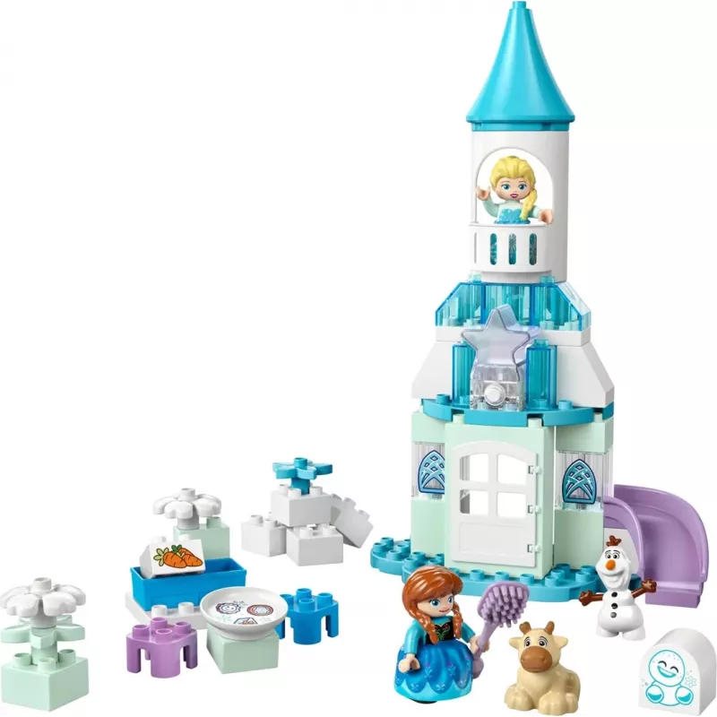 Ehitusmänguasi LEGO DUPLO 10455 Disney Anna ja Elsa jääpalee pidu — DUPLO komplekt, 54 detaili, 4 minifiguuri, vanusele 2+