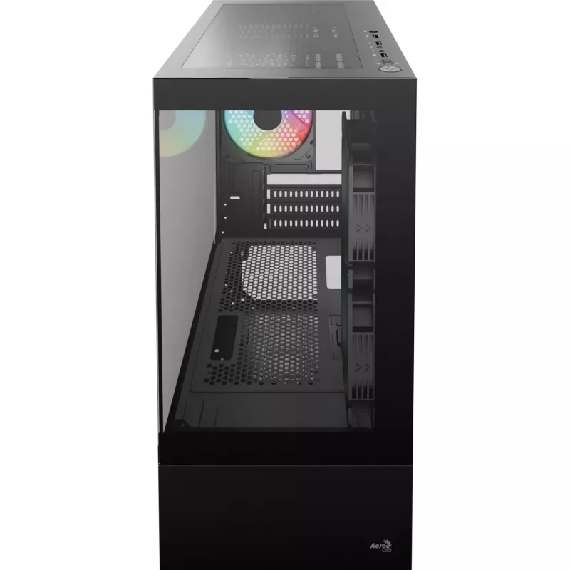 Micro/Mini-ITX arvutikorpus AEROCOOL Geh Viewport Mini-G-BK-v4 ARGB must
