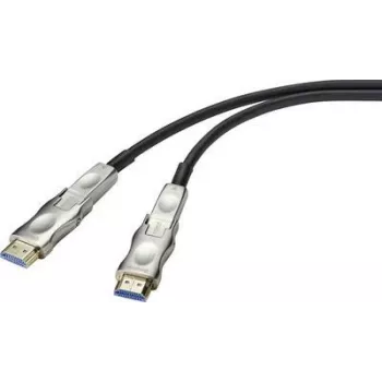 SpeaKa Professional HDMI-adapterkaabel 20,00 m SP-9538580 PVC-kate Must [1x HDMI-pistik, HDMI-pistik D Micro - 1x HDMI-pistik, HDMI-pistik D Micro] (SP-9538580)