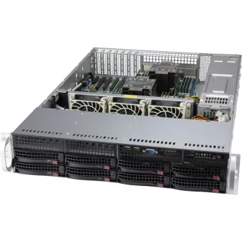 Supermicro SC825 BTQC-R1K23LPB - Rack Mount - 2U - verbessertes, erweitertes ATX - SATA/SAS - Hot-Swap 1200 Watt - Must