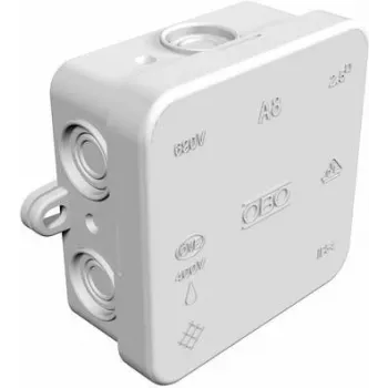 OBO BETTERMANN 2000016 Abzweigkasten A8 75x75x36,2 mm helehall helehall (RAL 7035) IP55 (2000016)