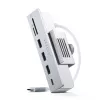 Sülearvuti dokk / pordireplikaator Satechi ST-UCICHS USB 3.2 Gen 1 USB-C, USB-A pordid, SD/MicroSD, hõbedane