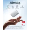 Akupank Anker A1638 10000 mAh, 45 W koguväljundvõimsus, valge, sisseehitatud sissetõmmatav USB-C kaabel