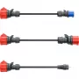 go-e adapterikomplekt Gemini flex 11 kW, 3-osaline komplekt (must, 30 cm)