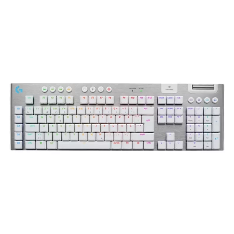 Logitech G915 X LIGHTSPEED juhtmeta mehaaniline klaviatuur – valge