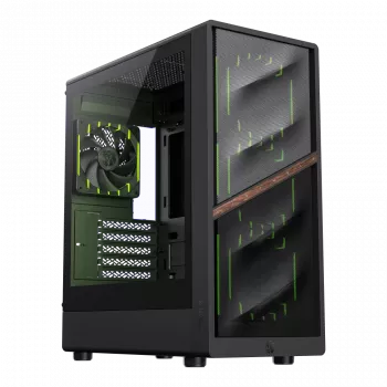 Gamemax korpus | AERIS 330 MB | Must | Mini Tower | Toiteplokk pole kaasas