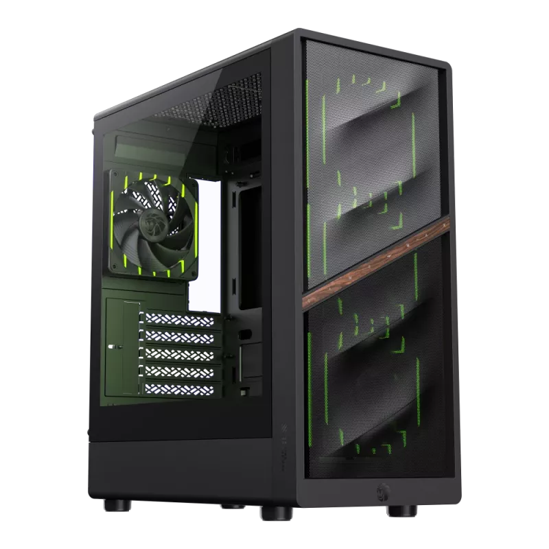 Gamemax korpus | AERIS 330 MB | Must | Mini Tower | Toiteplokk pole kaasas