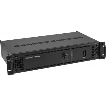 Võimsusvõimendi Omnitronic PAA-240 240W 100V — avalik aadress/liinivõimendi