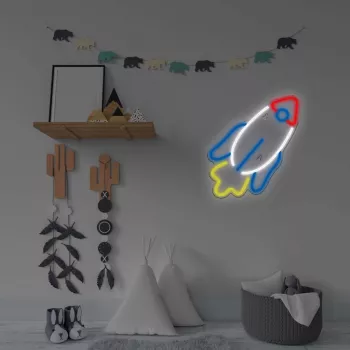 LED-neoonvalgusti MANTA SNL91MT stiil RAKETA – dekoratiivne LED-neoonpaneel, mudel SNL91MT