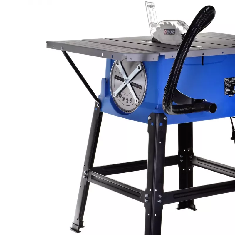 Lauasaag Scheppach HS100S Special Edition — 2000 W, 250 mm tera, 85 mm lõikesügavus, 0–45° kaldenurk, kokkupandav alus