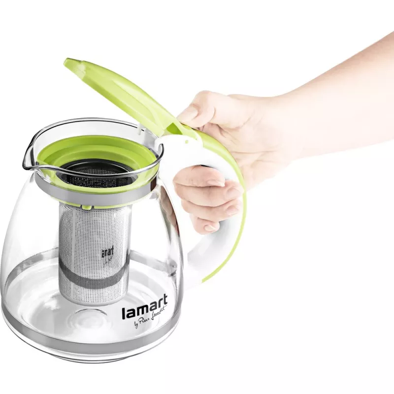 Infuser Glass Lamart LT7028 roheline läbipaistev 13 cm läbimõõt 155 mm kõrgus