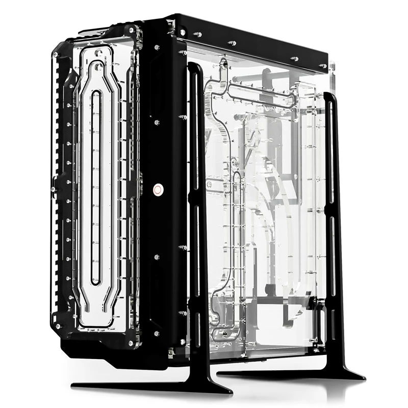 Front distribution plate for custom PC watercooling, Singularity Spectre 2.0 Elite – front panel reservoir/flow mount (SC-SPECTRE-ELITE-FRONT-BK)