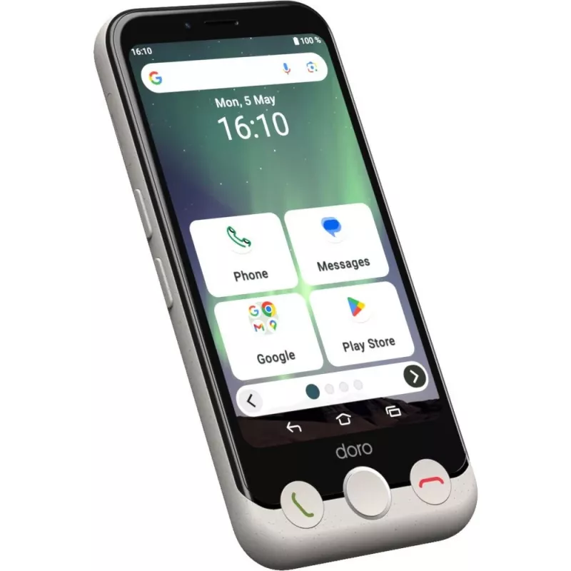 Nutitelefon Doro Aurora A10 4.5 tolli 4GB RAM 64GB Must Valge