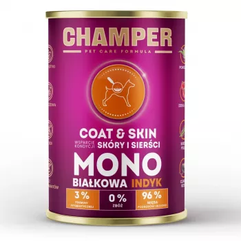 CHAMPER Coat & Skin Monoprotein Salmon - märg koeratoit - 400g