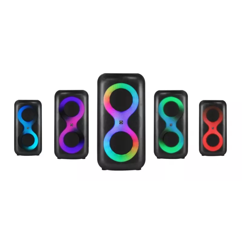 Kaasaskantav muusikakeskus MANTA SPK0401B100 Bluetooth-kõlar, 100 W tippvõimsus, FM-raadio, karaoke, sisseehitatud aku, X-BASS