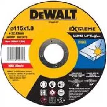 DEWALT lõikeketas 115x1x22,23 mm roostevaba teras (DT3442-QZ)