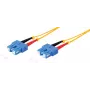 Kiudoptiline dupleks-ühenduskaabel ShiverPeaks SC/SC 9/125 µm OS1/OS2, kollane 20,0 m