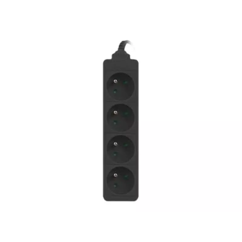 Lanberg, pikendusjuhe, PS0-04E-0150-BK toiteplokk 4 AC-pistikupesaga siseruumidesse, must (4x, CEE 7/5, 1,50 m)
