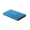 Väline HDD/SSD korpus NATEC Rhino GO 2.5 tolli — USB 3.0, SATA III, kuni 4 TB, 9.5 mm, alumiinium, sinine