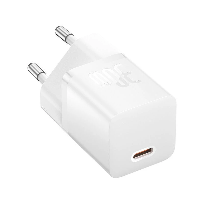 Baseus P10110902213-01 USB-C GaN5 mini 30W võrgulaadija Valge