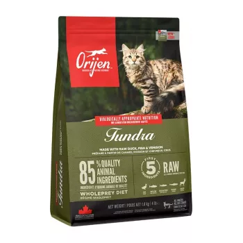 ORIJEN Tundra kuiv kassitoit 1,8 kg ORIJEN Tundra kuiv kassitoit 1 on Orijeni kassitoit. Ehtne Orijeni toode — MPN: · EAN: