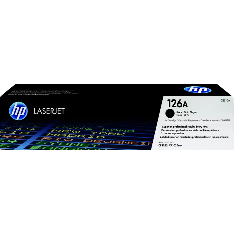 HP 126A must originaal LaserJet toonerikassett, 1200 lehekülge, must, 1 tk