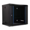 EXTRALINK LITE 9U 530X400 SEINAKINNITATAV RACK-KAPP MUST RIIULIGA